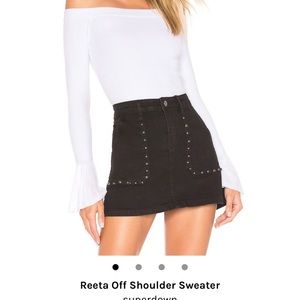 Superdown off shoulder top